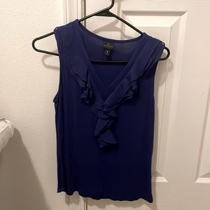 Business attire. Beautiful navy blue blouse size small.